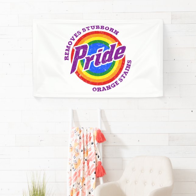 Remove Stubborn Orange Stains Pride Month LGBTQ Banner (Insitu)