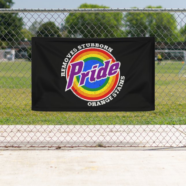 Remove Stubborn Orange Stains Pride Month LGBTQ Banner (Insitu)