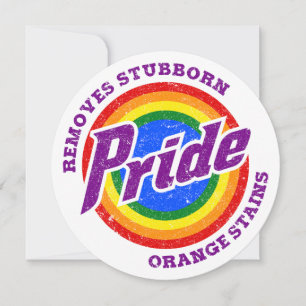 Remove Stubborn Orange Stains Pride Month LGBTQ Invitation