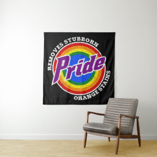 Remove Stubborn Orange Stains Pride Month LGBTQ Tapestry