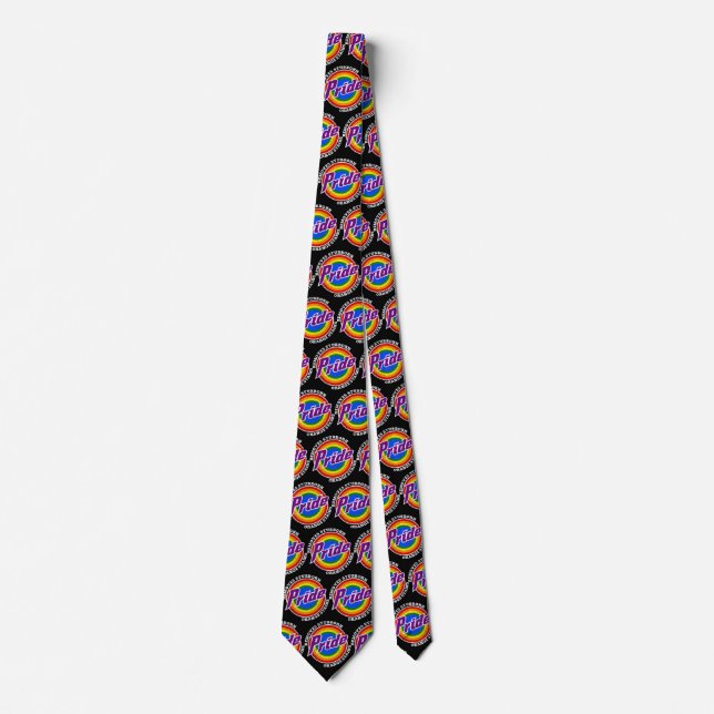 Remove Stubborn Orange Stains Pride Month LGBTQ Tie (Front)