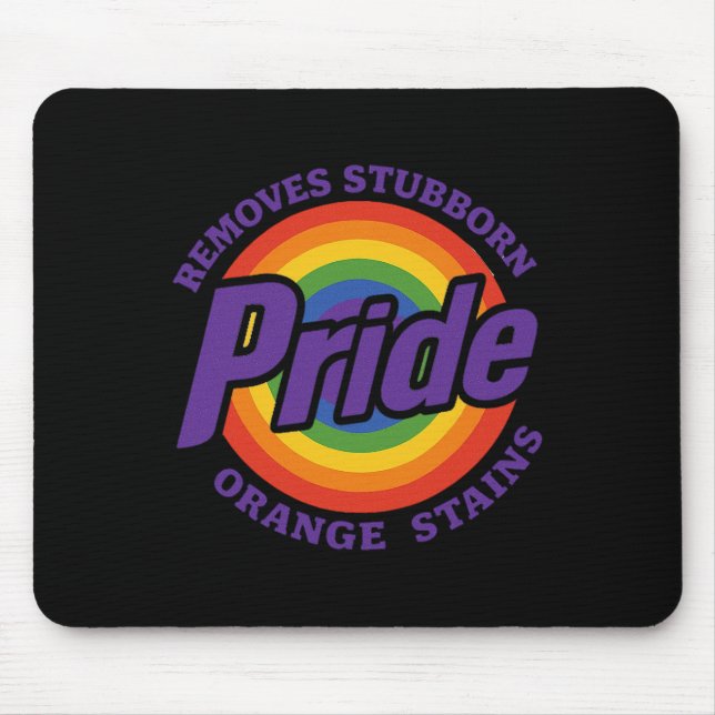 Remove Stubborn Orange Stains Resist Trump Pride M Mouse Mat (Front)