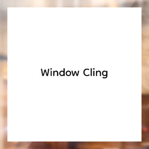 Remove This Text & Add Your Own Design 12" x 12" Window Cling