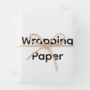Remove This Text & Add Your Own Design 19" x 29" Wrapping Paper Sheet