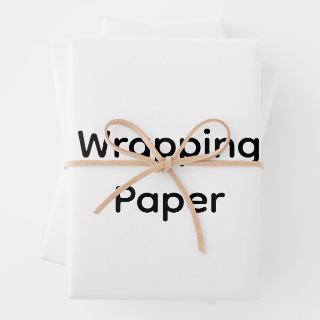 Remove This Text & Add Your Own Design 19" x 29" Wrapping Paper Sheet (In situ)