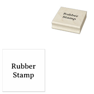 Remove This Text & Add Your Own Design 2.5" x 2.5" Rubber Stamp