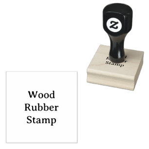 Remove This Text & Add Your Own Design 2" x 2" Rubber Stamp