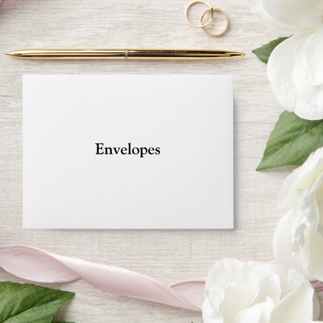 Remove This Text & Add Your Own Design 4.25"x5.6" Envelope (Wedding)