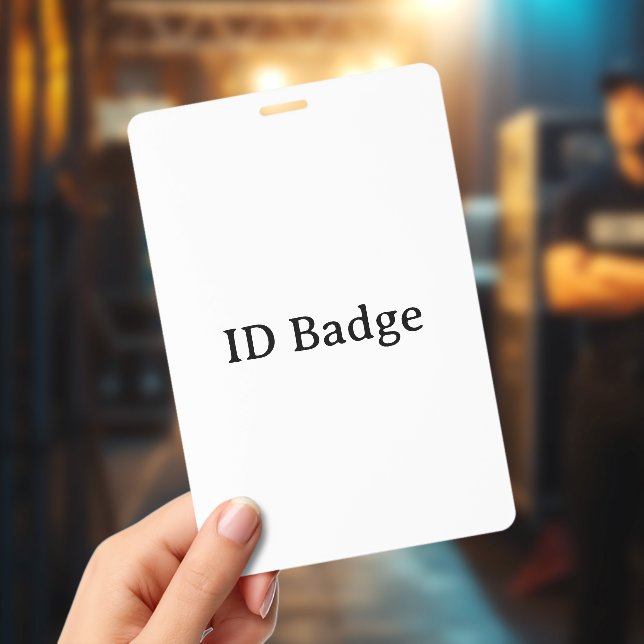 Remove This Text & Add Your Own Design 4" x 6" ID Badge (Concert)