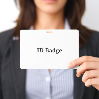 Remove This Text & Add Your Own Design 4" x 6" ID Badge