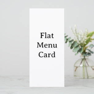 Remove This Text & Add Your Own Design 4" x 9" Menu