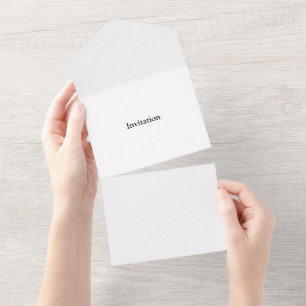 Remove This Text & Add Your Own Design All In One Invitation