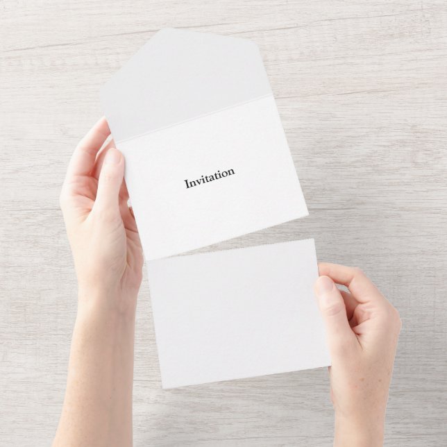 Remove This Text & Add Your Own Design All In One Invitation (Tearaway)