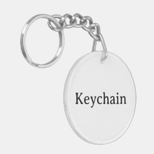 Remove This Text & Add Your Own Design Circle Key Ring