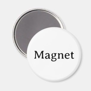 Remove This Text & Add Your Own Design Circle Magnet
