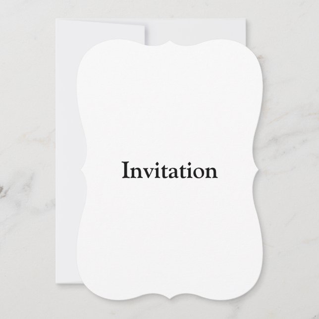 Remove This Text & Add Your Own Design Flat Invitation (Front)