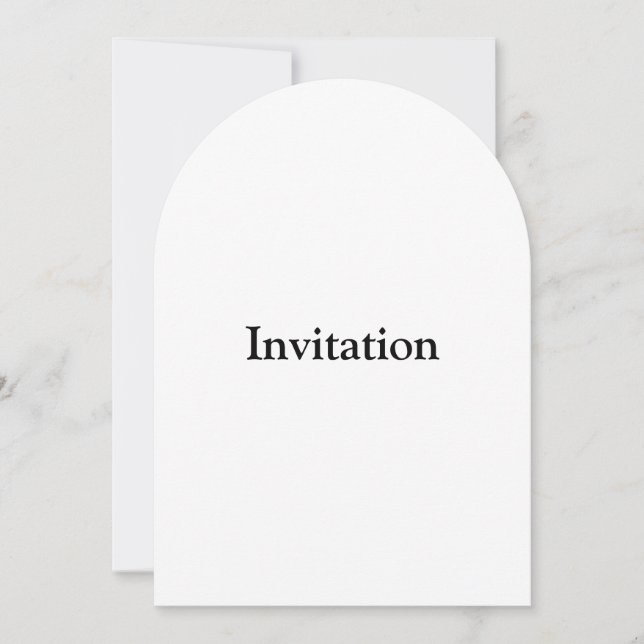 Remove This Text & Add Your Own Design Flat Invitation (Front)