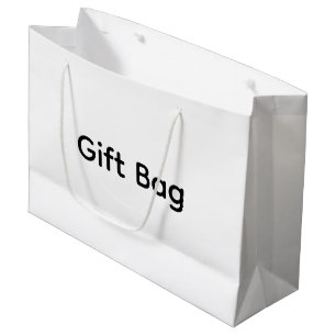 Remove This Text & Add Your Own Design Large Gift Bag
