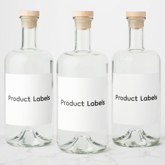 Remove This Text & Add Your Own Design  Liquor Bottle Label (Bottles)