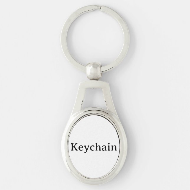Remove This Text & Add Your Own Design Oval Key Ring (Front)