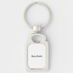 Remove This Text & Add Your Own Design Rectangle Key Ring