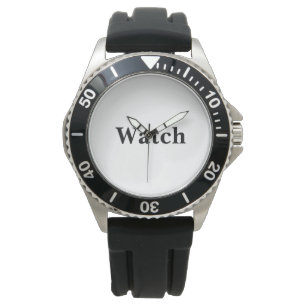 Remove This Text & Add Your Own Design Rubber  Watch