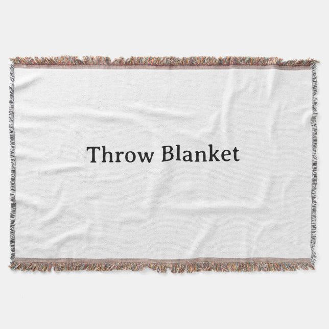 Remove This Text & Add Your Own Design Throw Blanket (Front)
