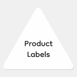 Remove This Text & Add Your Own Design  Triangle Sticker