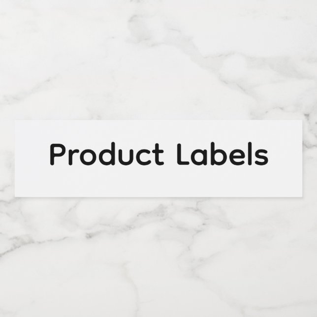 Remove This Text & Add Your Own Design Water Bottle Label (Single Label)