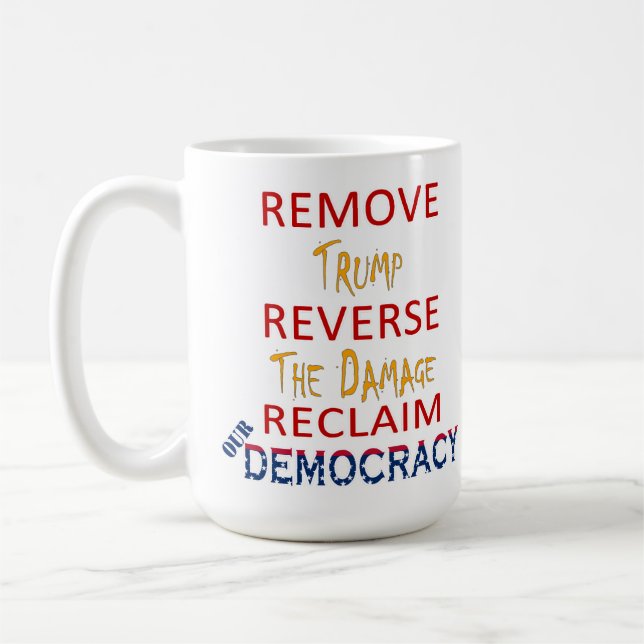 REMOVE TRUMP COFFEE MUG (Left)