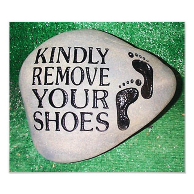 Remove Your Shoes Photo Print (Front)