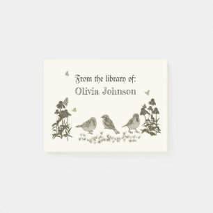Removeable Custom Bookplate Pad  Post-it Notes
