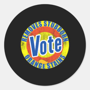 - Removes Stubborn Orange Stains - Biden Harris 20 Classic Round Sticker