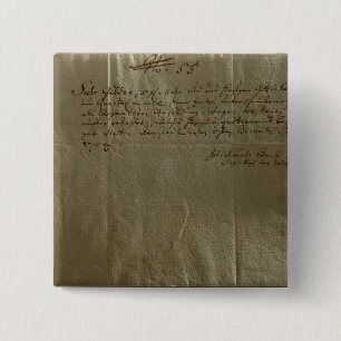 Remuneration Receipt, 17th December, 1704 15 Cm Square Badge