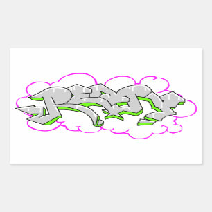 Remy Name Graffiti Rectangular Sticker