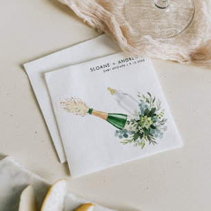 REMY Poppin Bottles Baby Shower Napkin