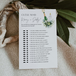 REMY Who Said It Mummy or Daddy Baby Game Card