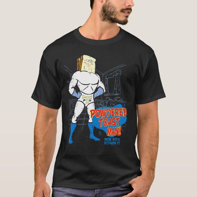 Ren And Stimpy Powdered Toast Man T-Shirt (Front)