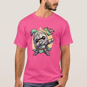 Ren Faire Dabbing Mediaeval Knight Dragon Funny Re T-Shirt