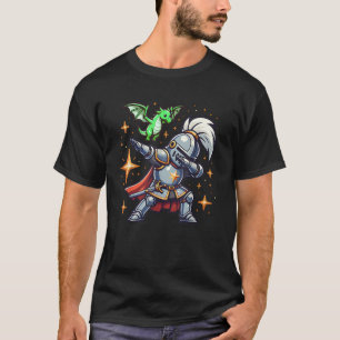 Ren Faire Dabbing Mediaeval Knight Dragon Funny Re T-Shirt