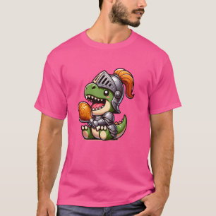 Ren Faire Festival T-Rex Dinosaur Mediaeval Knight T-Shirt