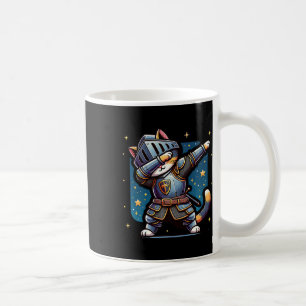 Ren Faire Mediaeval Knight Dabbing Cat Kitten Funn Coffee Mug