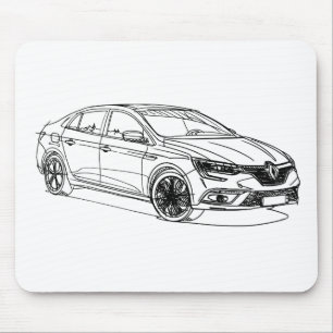 Ren Megane sedan 2017 Mouse Mat