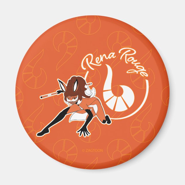 Rena Rouge Badge Magnet (Front)
