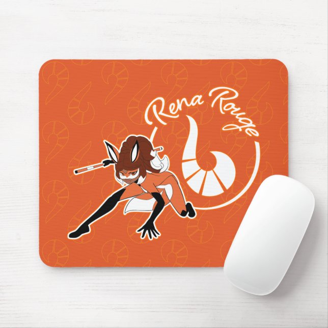 Rena Rouge Badge Mouse Mat (With Mouse)