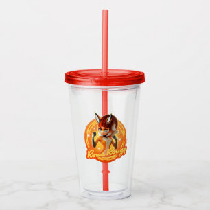 Rena Rouge Circle Badge Acrylic Tumbler