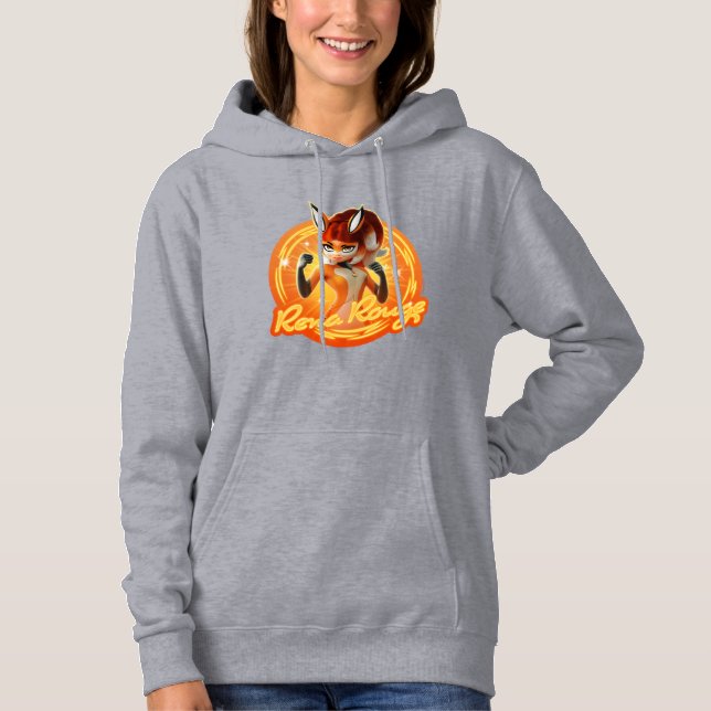 Rena Rouge Circle Badge Hoodie (Front)
