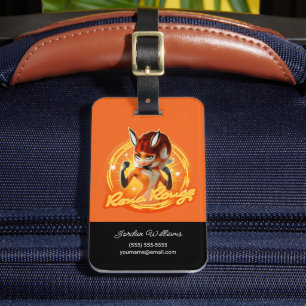 Rena Rouge Circle Badge Luggage Tag