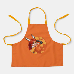 Rena Rouge Orange Badge Apron