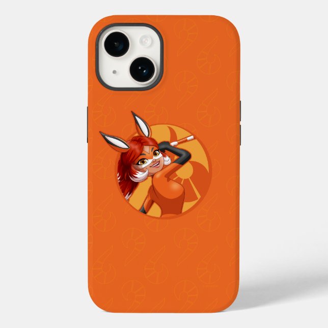 Rena Rouge Orange Badge Case-Mate iPhone Case (Back)